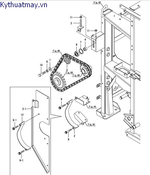 Xích truyền động cắt